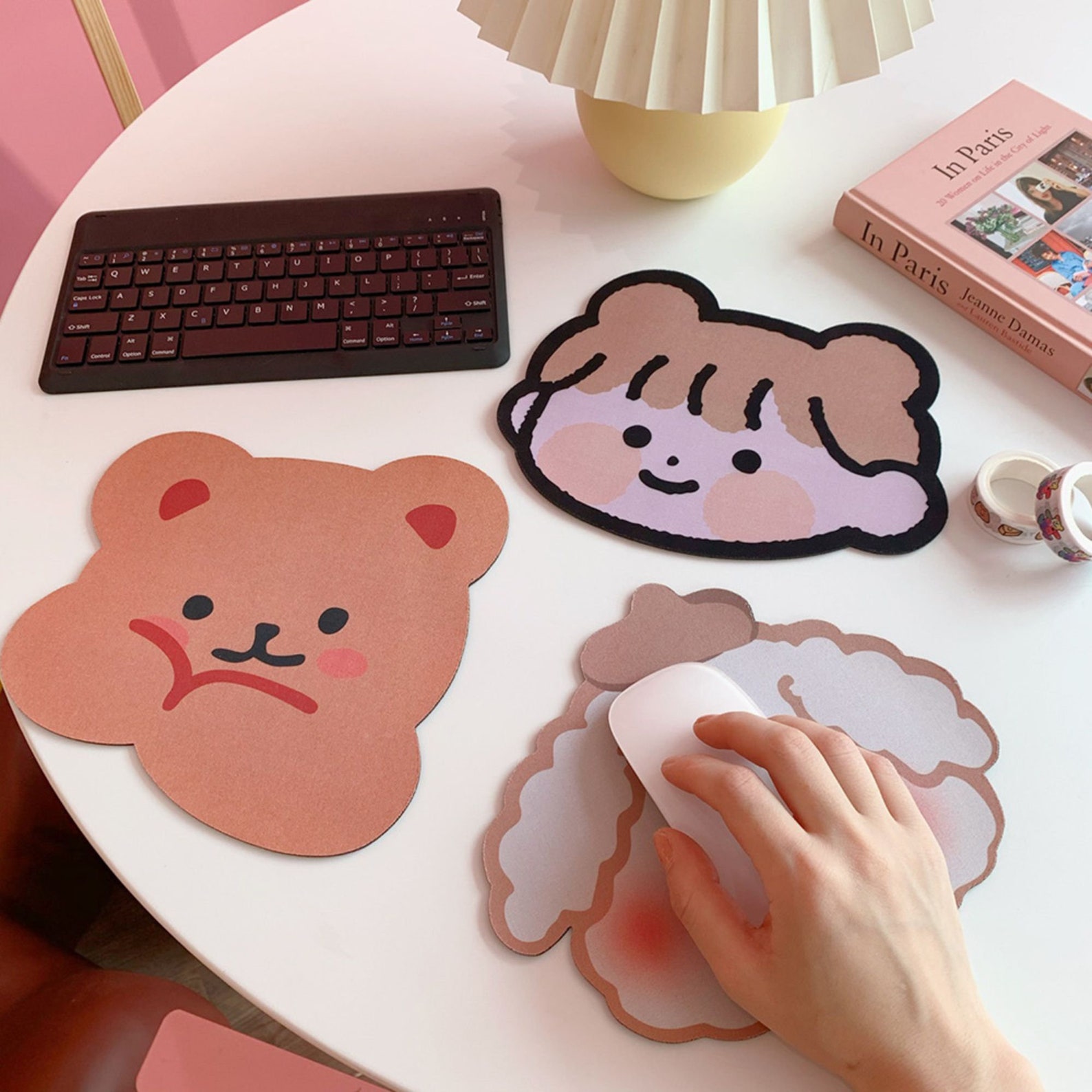 Lovely kawaii Cute Bear Animal Mouse Pad Big Mat Pads Etsy France