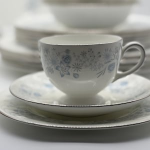 Wedgwood Porcelain - Bone China, Belle Fleur Pattern, Made In England, Hand Wash - Discontinued Piece, Replacement China sold separately