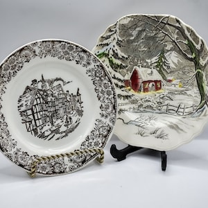 Tudor Village Ironstone Side Plate and J&G Meakin Staffordshire Welcome Home Side Plate - Sold Separately