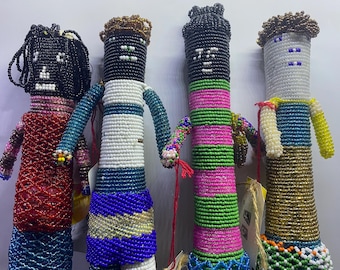 Lovely Monkeybiz Ladies - Hand beaded unique african art DOL002