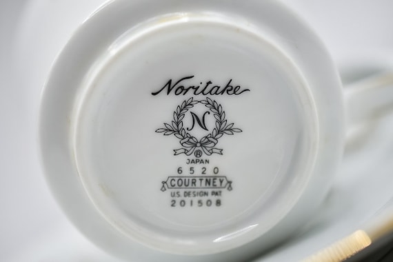 Noritake Courtney Pattern 6520, Gold Swirl 1960-80s - Cups
