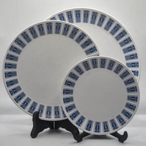 Pacific by Noritake, Blue and White Progression China - Plates, sold separately [9010] Made in Japan