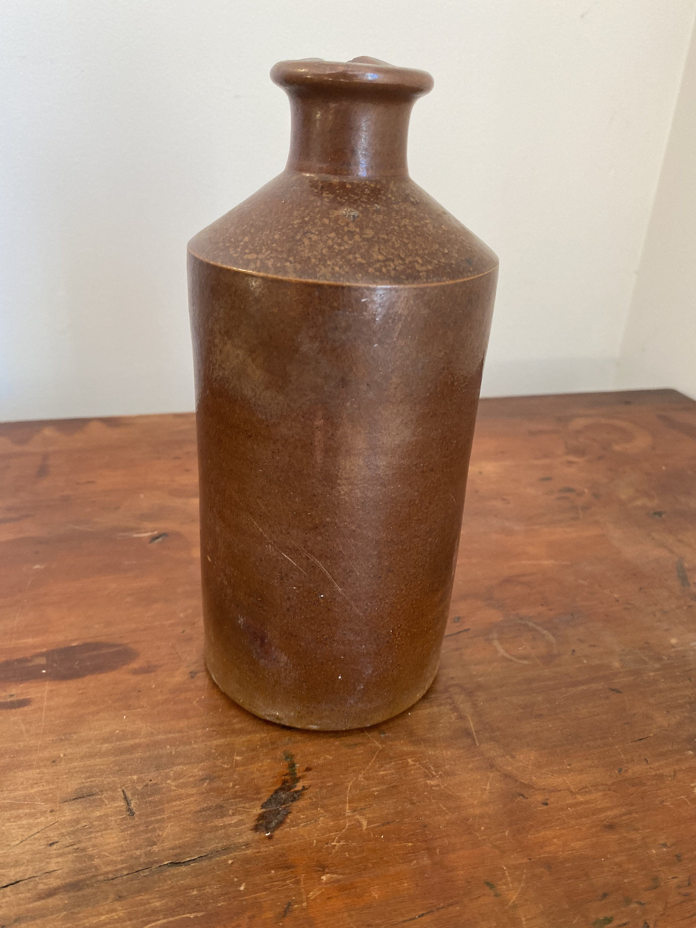 Large Antique Brown Stoneware Ink Bottle Brown Ink Bottle Etsy UK