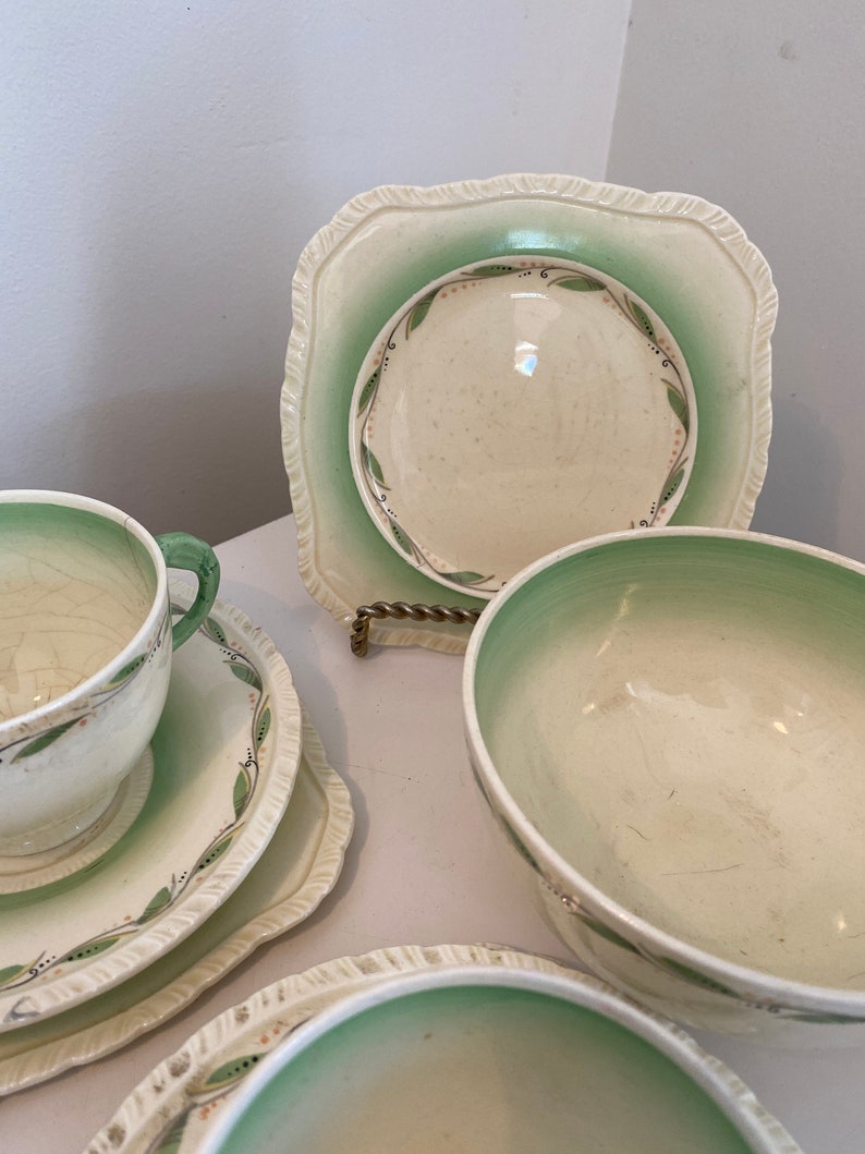Newhall Hanley England Tea Set Diana Shape Trios Sugar Bowl Etsy