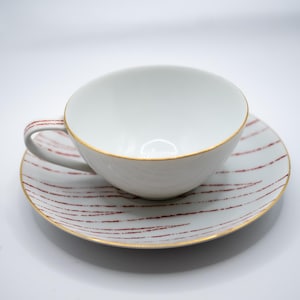 Juegos de taza y platillo Noritake Nippon Toki Kaisha de la década de 1950, de fabricación japonesa, difíciles de encontrar