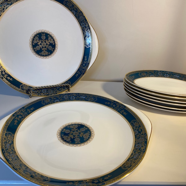 Royal Doulton Carlyle Cake plates 27cm and Oval shaped dishes 21cm. Sold separately