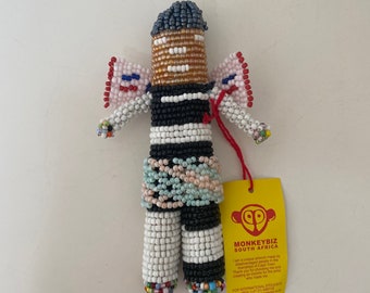 Monkeybiz Angel - unique hand beaded Monkeybiz collectible