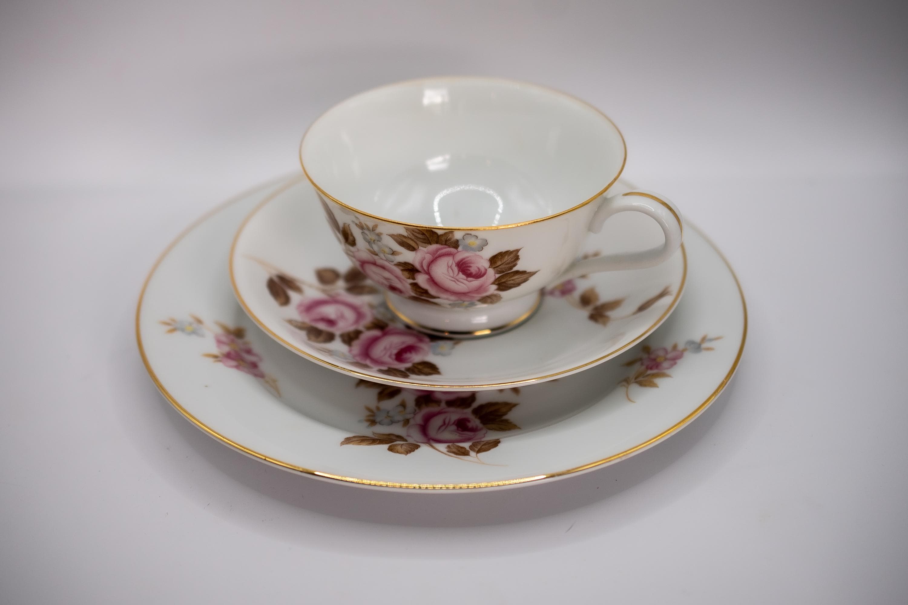 RC Nippon Toki Kaisha Tea Cup Trios, Made in Japan