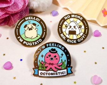 Pretty Punny Enamel Pin Bundle