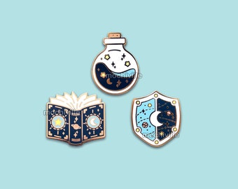 Cosmic Enamel Pin Bundle | Collection | Hard Enamel Pins | RPG-Inspired | Space Pins