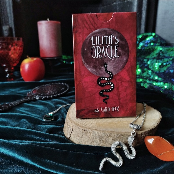Lilith Oracle Deck Tarot Cards - Goddess Oracle - Witchy Gift - Shadow Work - Lilith