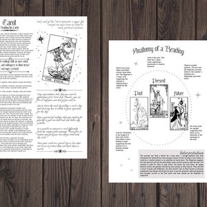 Tarot Cheat Sheet: Beginner's Book of Shadows Pages (PDF eBook) image 2
