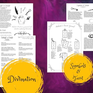 Hekate tarot spread printable grimoire BOS pages