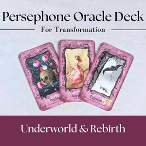 Persephone Oracle Deck Tarotkaarten - Godin Orakel - Onderwereld Wedergeboorte - Schaduwwerk
