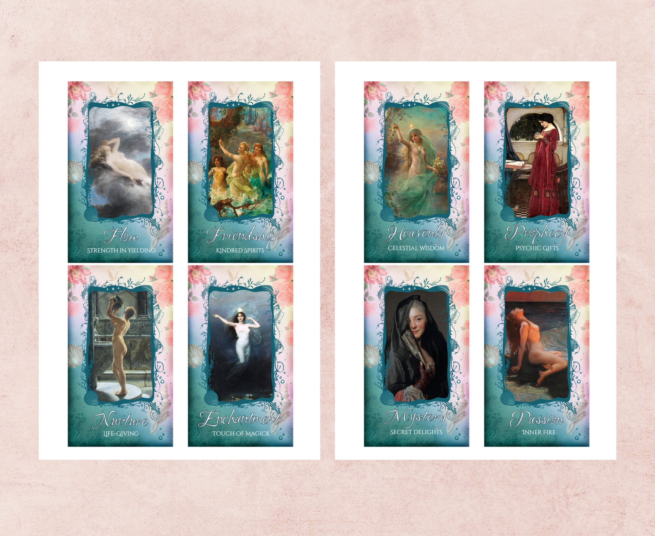 アフロディーテオラクルカード：愛の魔法の女神デッキ（PDF） - Etsy 日本