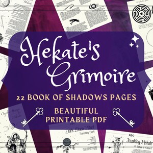 Hekate Printable Pages Hekate Grimoire Hekate Book of Shadows Pages ...
