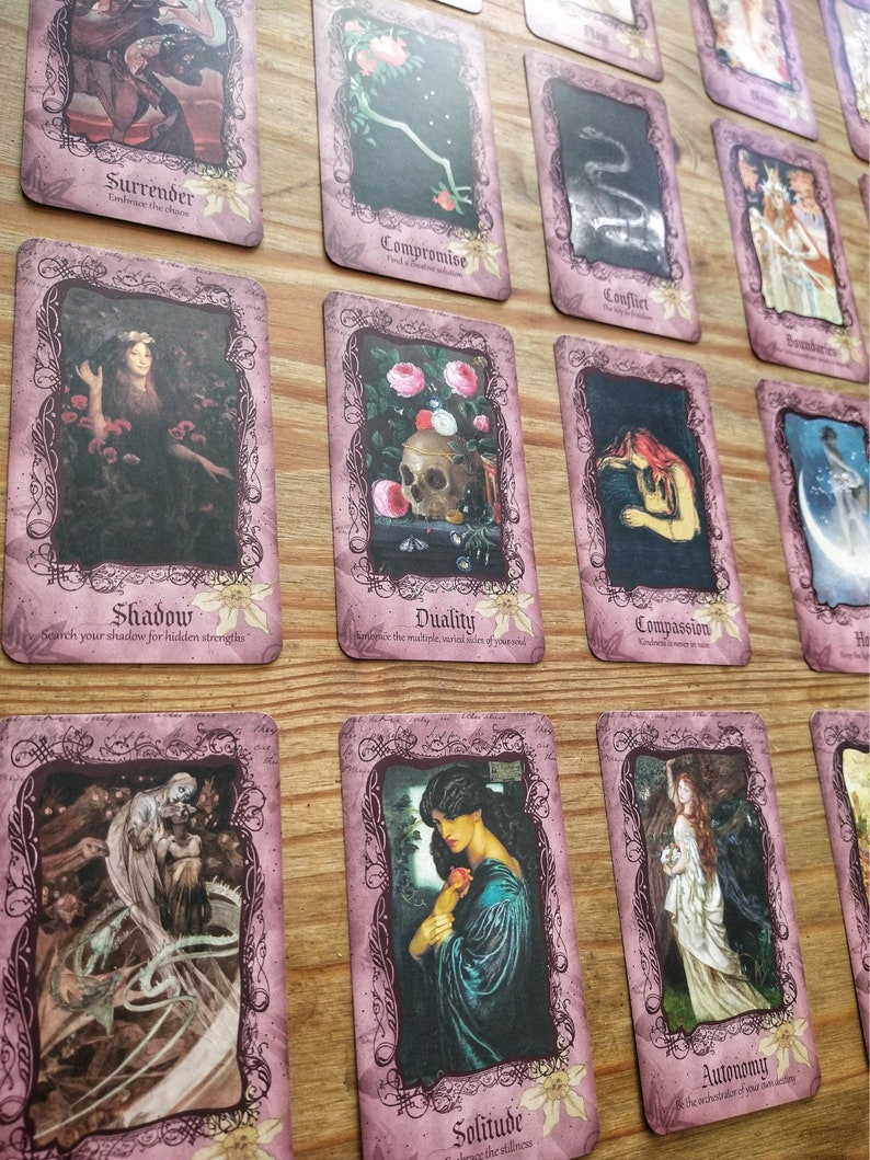 Persephone Oracle Deck Tarot Cards Goddess Oracle Witchy Etsy