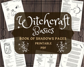 Witchcraft Spell Basics - Printable Grimoire Pages - BOS Pages