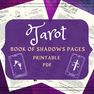 Tarot Cheat Sheet: Beginner&#39;s Guide, Book of Shadows Pages (PDF eBook)