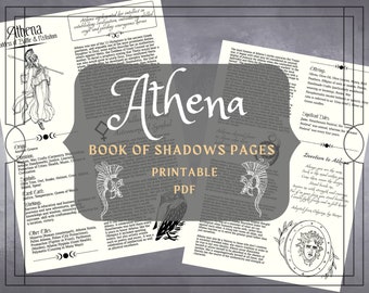 アテナの影の書のページ：ギリシャの女神グリモア（PDF）