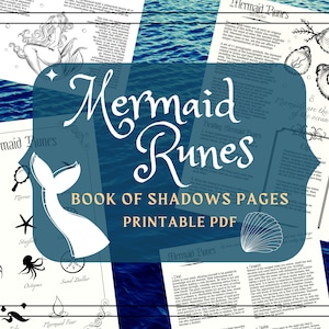 Runas de Sirena: Libro de las Sombras de la Bruja Marina (PDF imprimible)