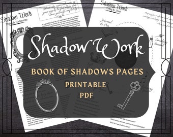 Shadow Work Book of Shadows Pages: Grimoire Printable (PDF)