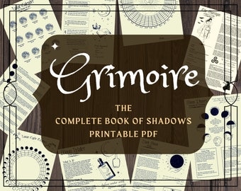 Printable Book of Shadows: Complete Grimoire Pages (PDF)