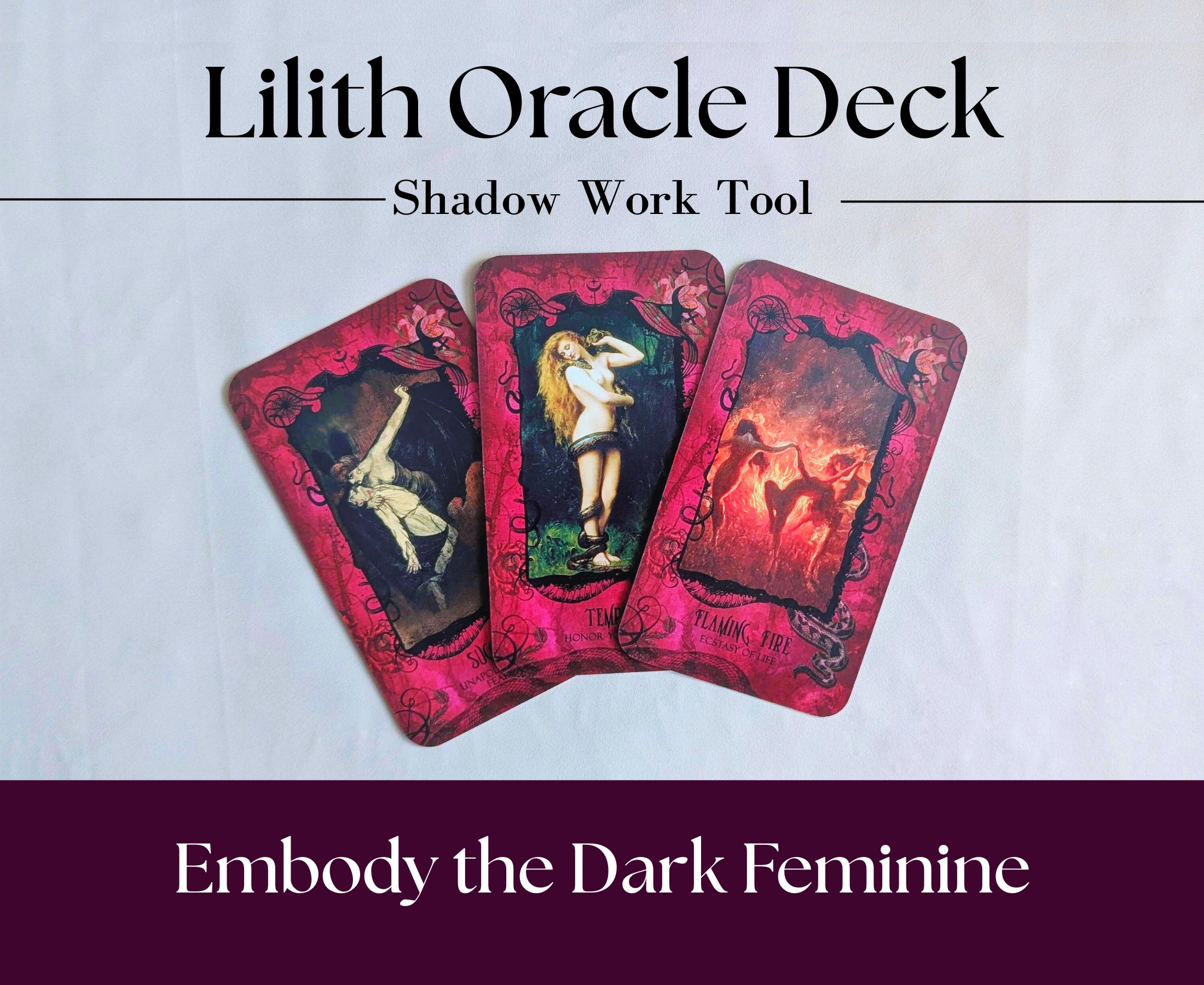 Lilith Oracle Deck for Shadow Work | Dark Feminine Tarot Cards - Etsy Lilith Oracle Deck for Shadow Work | Dark Feminine Tarot Cards - Etsy
