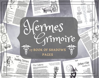 Hermes Grimoire Printable Pages – Book of Shadows (PDF)