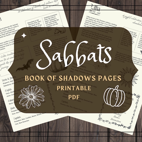 Sabbat Page - Etsy