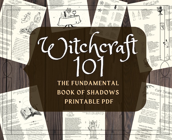 Witchcraft 101 Grimoire Pages: Book of Shadows Basics (PDF)