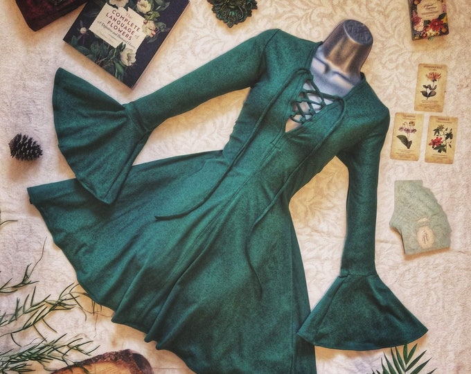 Green Witch Dress Hekate Dress Witch Dress Witch Style - Etsy