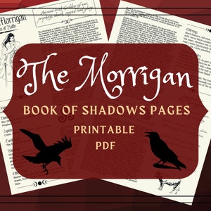 The Morrigan Book of Shadows Pages: Dark Goddess Profile (PDF)