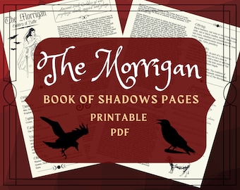 The Morrigan Book of Shadows Pages: Dark Goddess Profile (PDF)