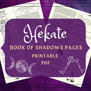 Hekate Book of Shadows Pages: Dark Goddess Printable (PDF)