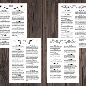 Tarot Cheat Sheet: Beginner's Book of Shadows Pages (PDF eBook) image 5