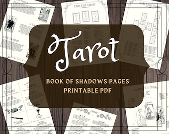 Tarot Cheat Sheet: Beginner's Book of Shadows Pages (PDF eBook)