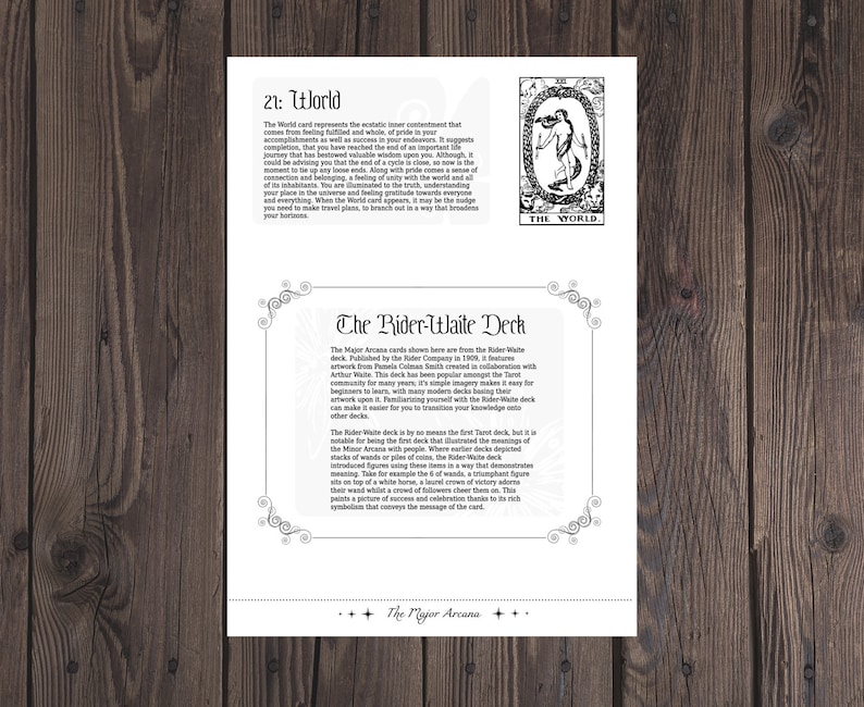 Tarot Cheat Sheet: Beginner's Book of Shadows Pages (PDF eBook) image 6