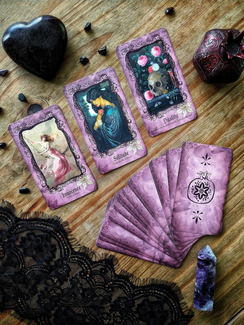 Persephone Oracle Deck Tarot Cards Goddess Oracle Witchy Etsy