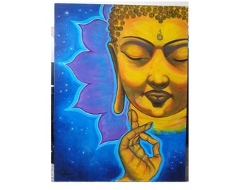 Peaceful Buddha Oil Painting