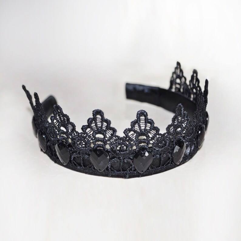 Halloween Hair Accessories Lace Crown Halloween Headband Etsy