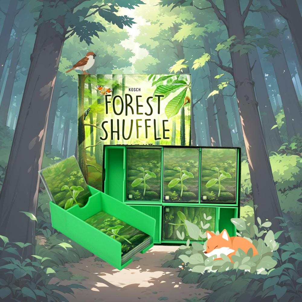 Forest Shuffle Insert Organizer boardgame (Alpine, Woodland Edge)