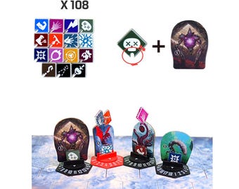 Condition token The Gloomhaven Frosthaven Jaws of the Lion and TTRPG games