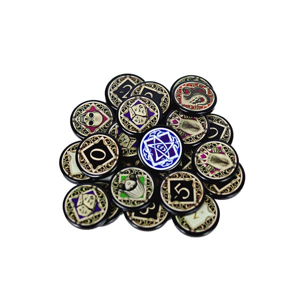 Chaos Token Arkham Horror LKG Basic / Bless,Curse / Frost - Luckysix