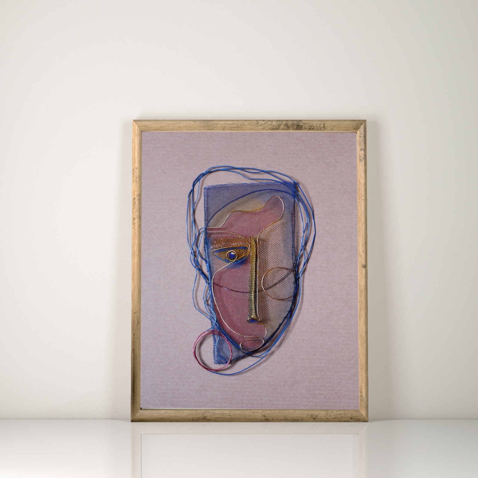 Abstract Portrait Wire Sculpture Art modern Decor Metal Art | Etsy