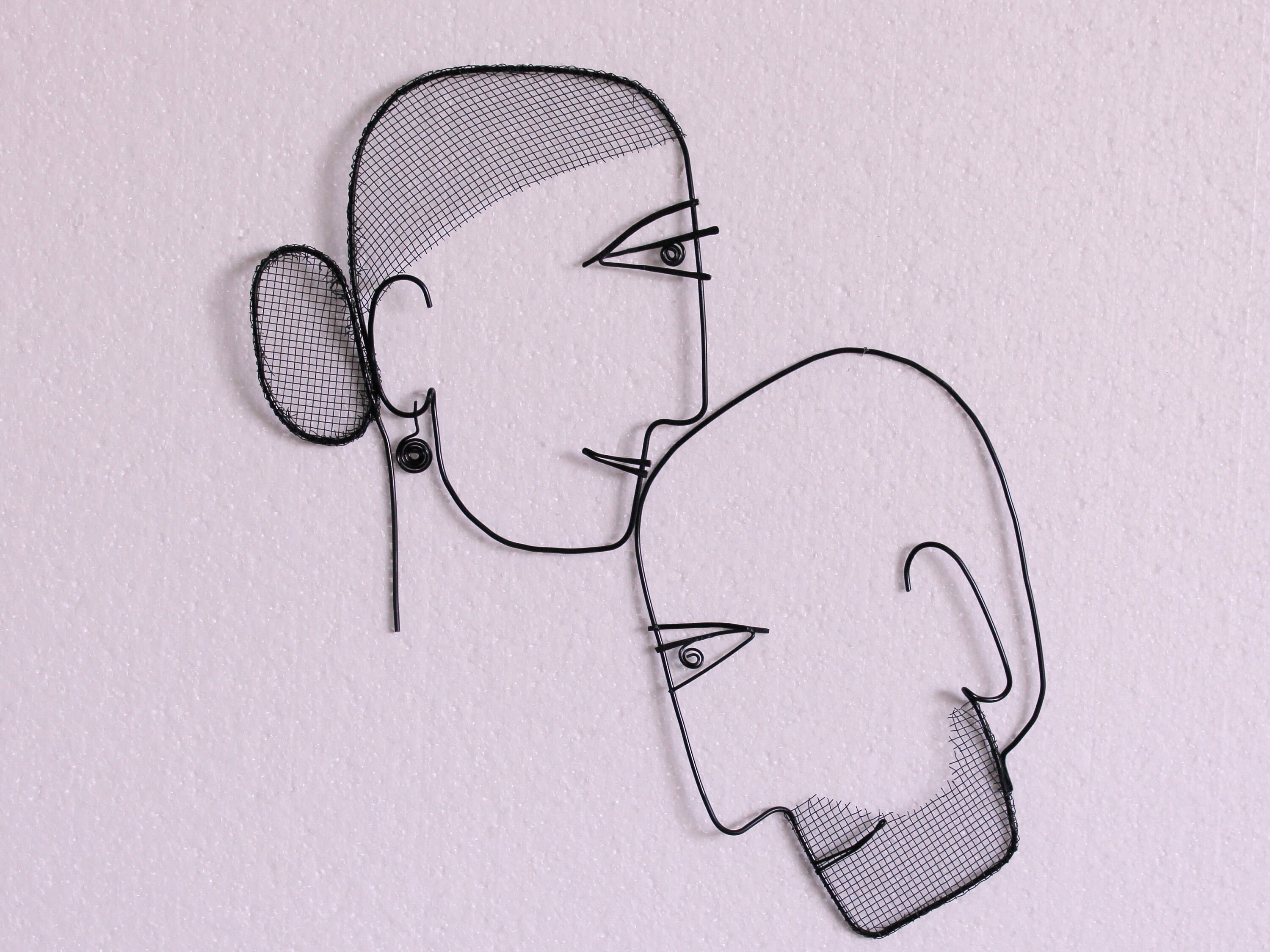 Wall Gift Wall Decor Sculpture wire Drawing from the Wire Art | Etsy