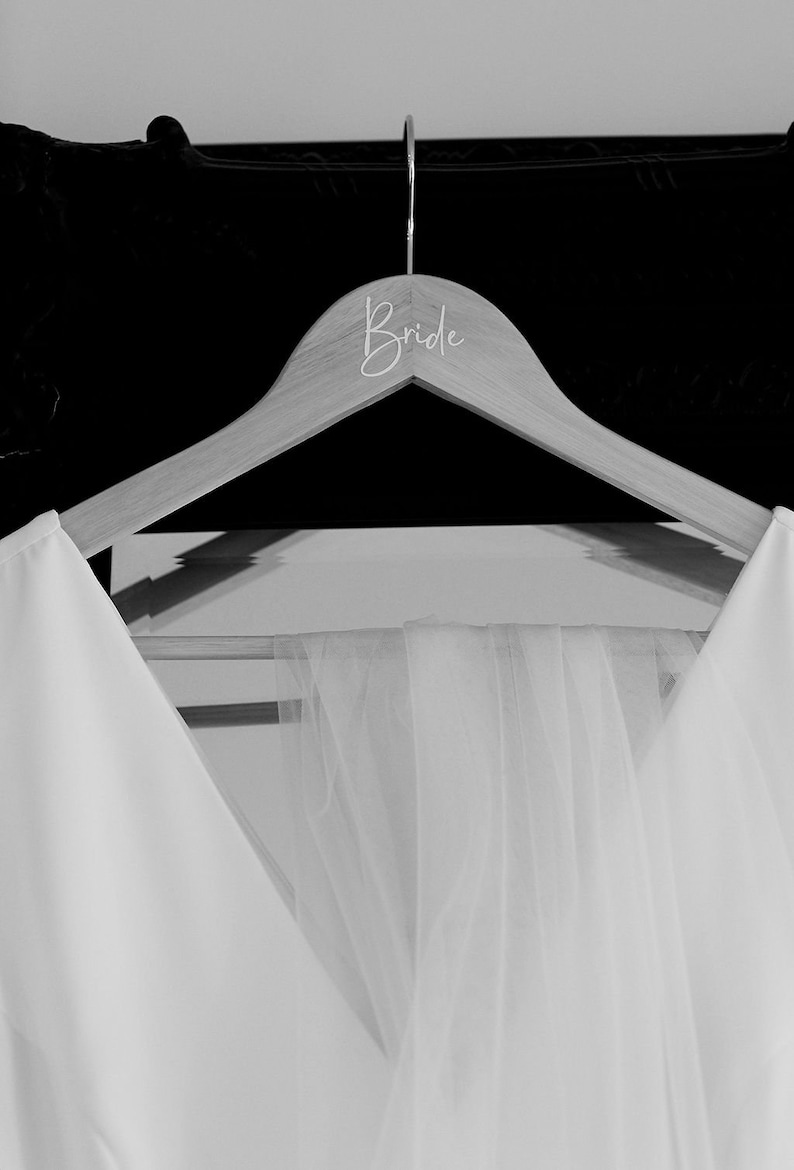 Wedding Coat Hanger Labels DIY Bride Groom Bridesmaid Etsy