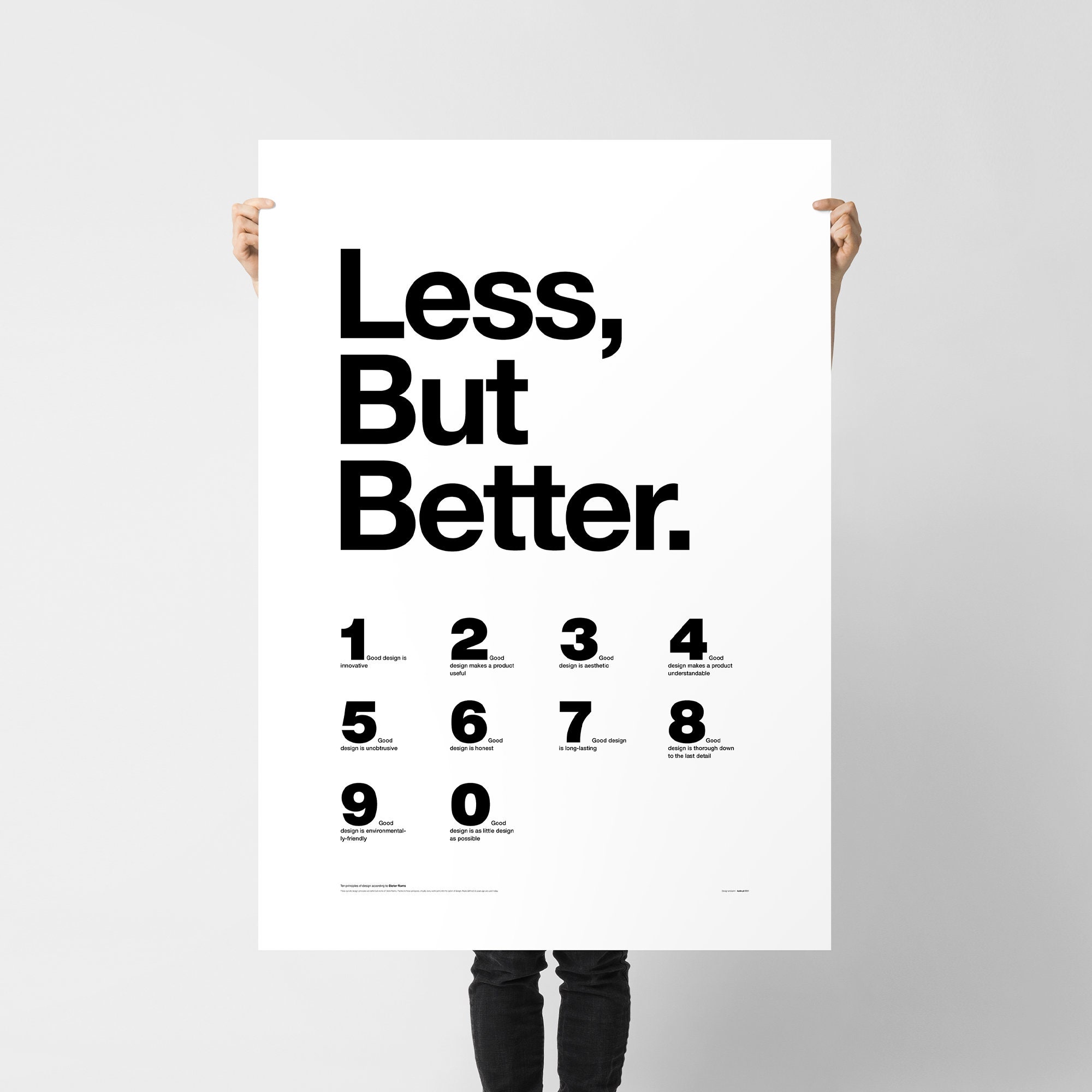 Less but Better. Ten Principles of Good Design. 10 Principles - Etsy