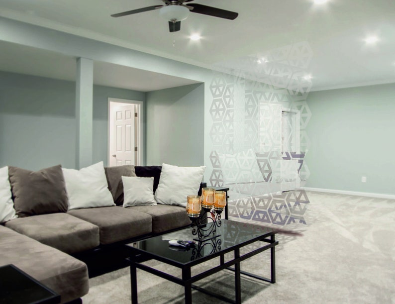 Clear Acrylic Room Divider: Recycled Plastic Hanging Screen image 3