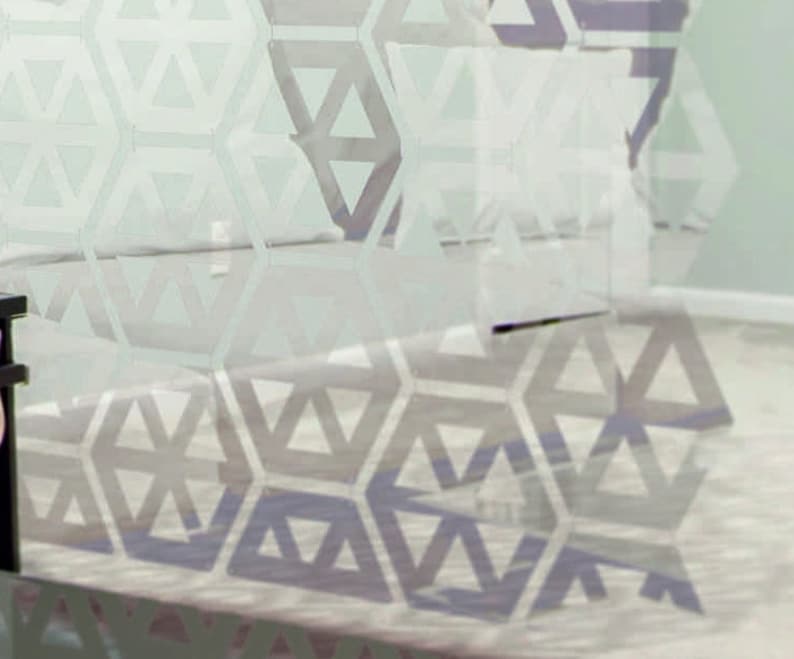 Clear Acrylic Room Divider: Recycled Plastic Hanging Screen image 4